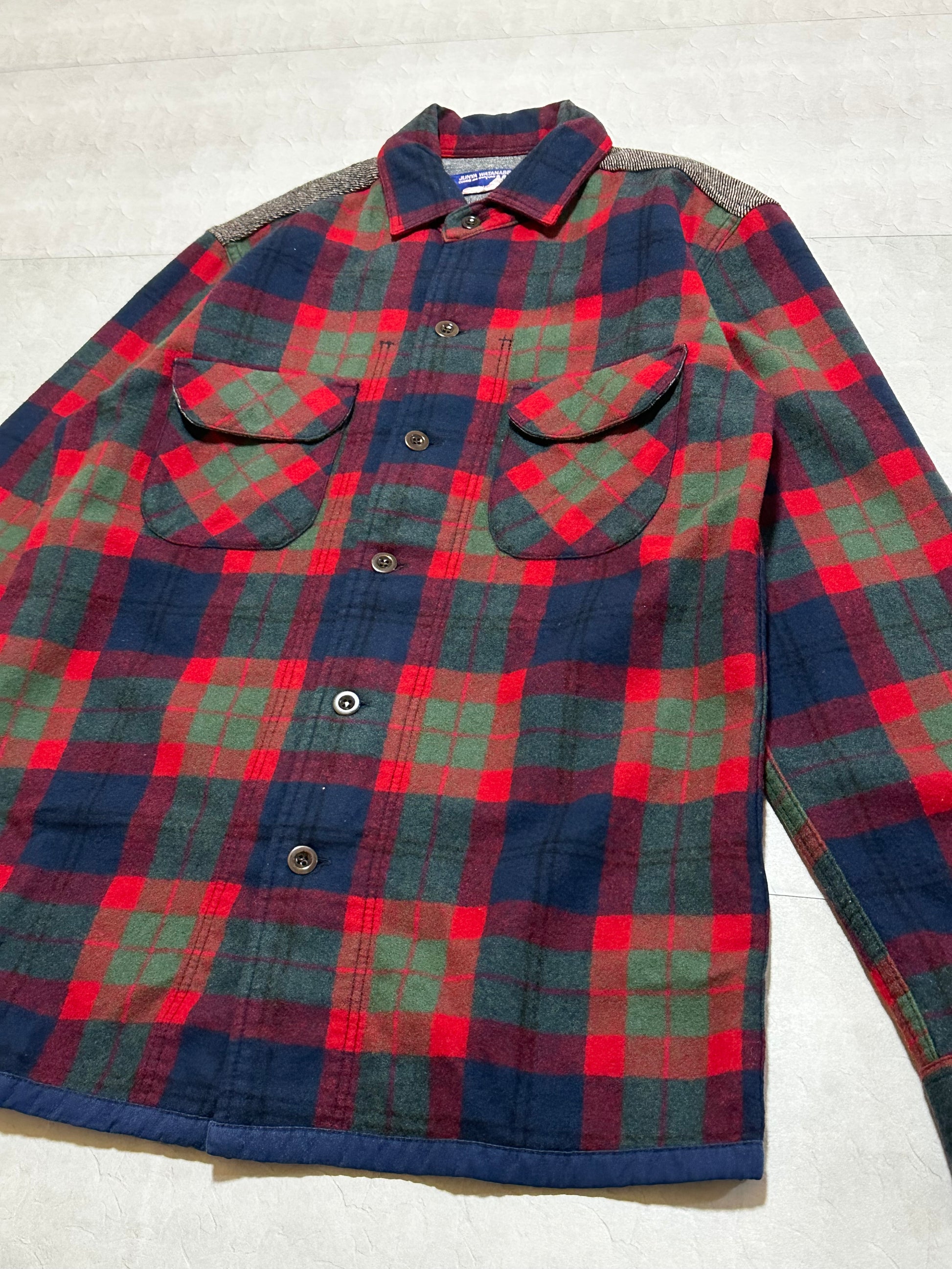 Comme des Garcons - Comme des Garcons x Junya Watanabe Flannel Shirts Size S