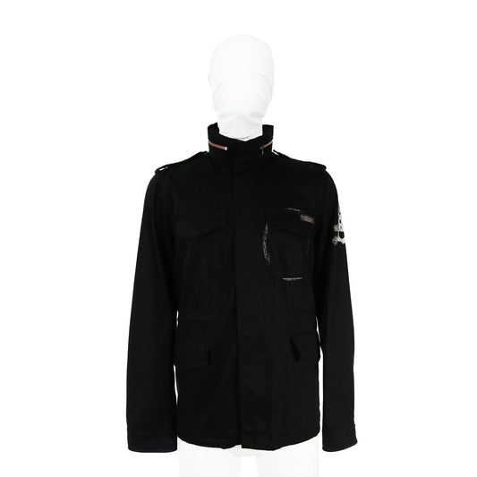 AFFA Black Cotton Nylon Jacket Size L