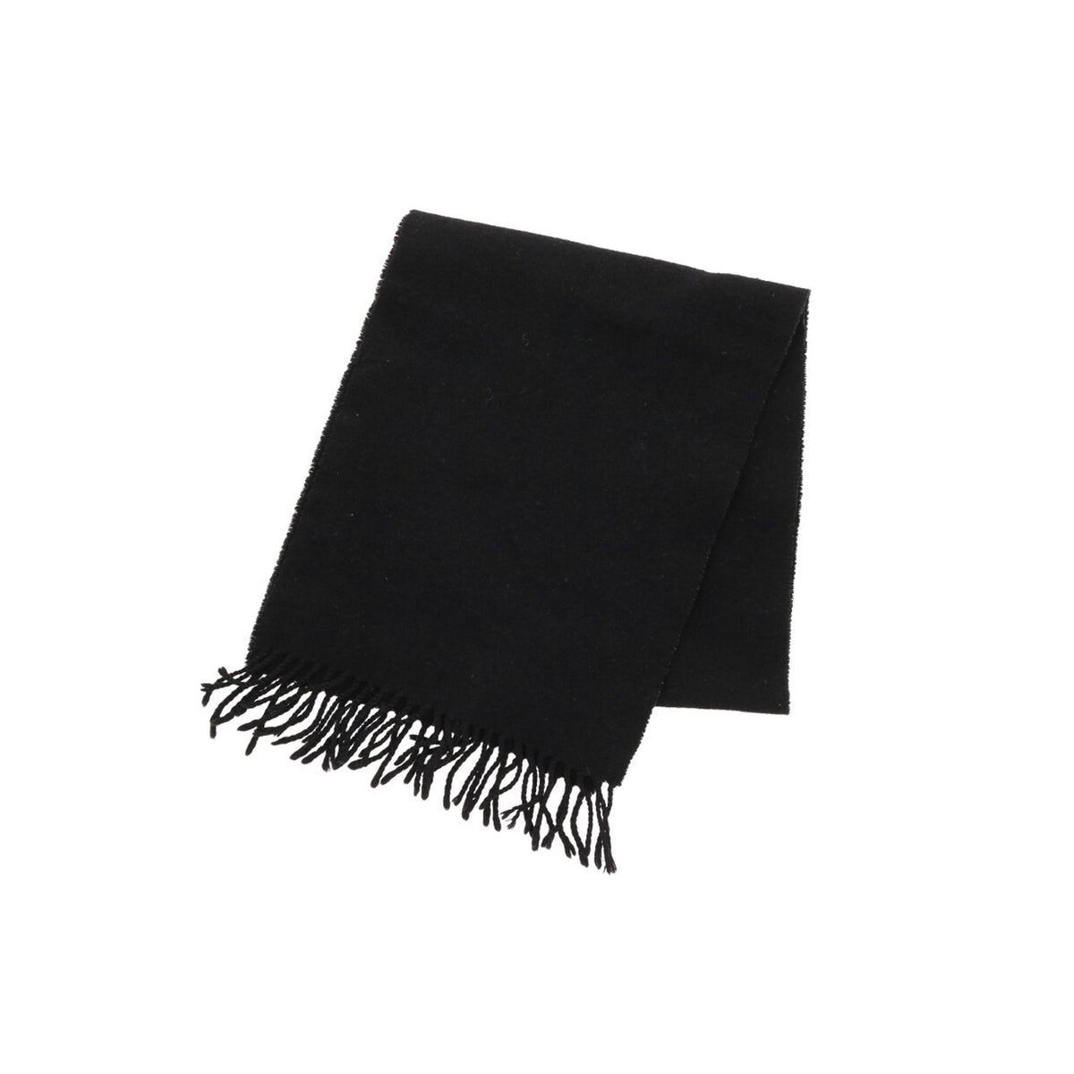 RAF SIMONS 03AW Black Wool Scarf