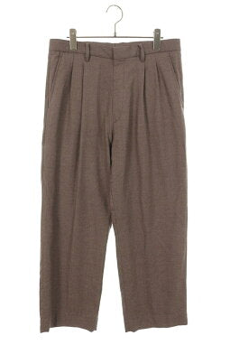 Vintage AURALEE Bottoms - AURALEE Slacks Wool Gray Size 3 - Authentic Archive