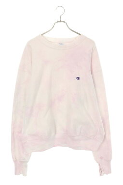 Vintage Saint Michael Tops - SAINT MICHAEL x Champion 2023AW Tie-dye Distressed Crew Neck Sweatshirt Size L - Authentic Archive