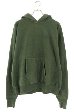 Vintage Saint Michael Tops - SAINT MICHAEL Logo Embroidered Pullover Hoodie Green Size L - Authentic Archive