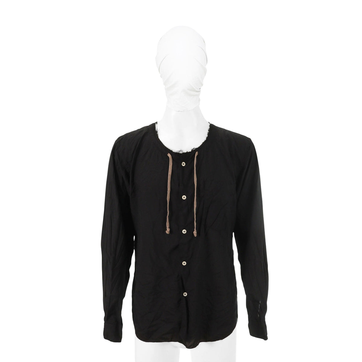 COMME des GARCONS 2017S/S Polyester Long Sleeve Shirt Black Size M