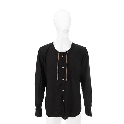 COMME des GARCONS 2017S/S Polyester Long Sleeve Shirt Black Size M