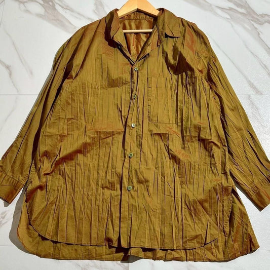 Issey Miyake - ISSEY MIYAKE 97SS Oversized Long Sleeve Shirt Iridescent Size L
