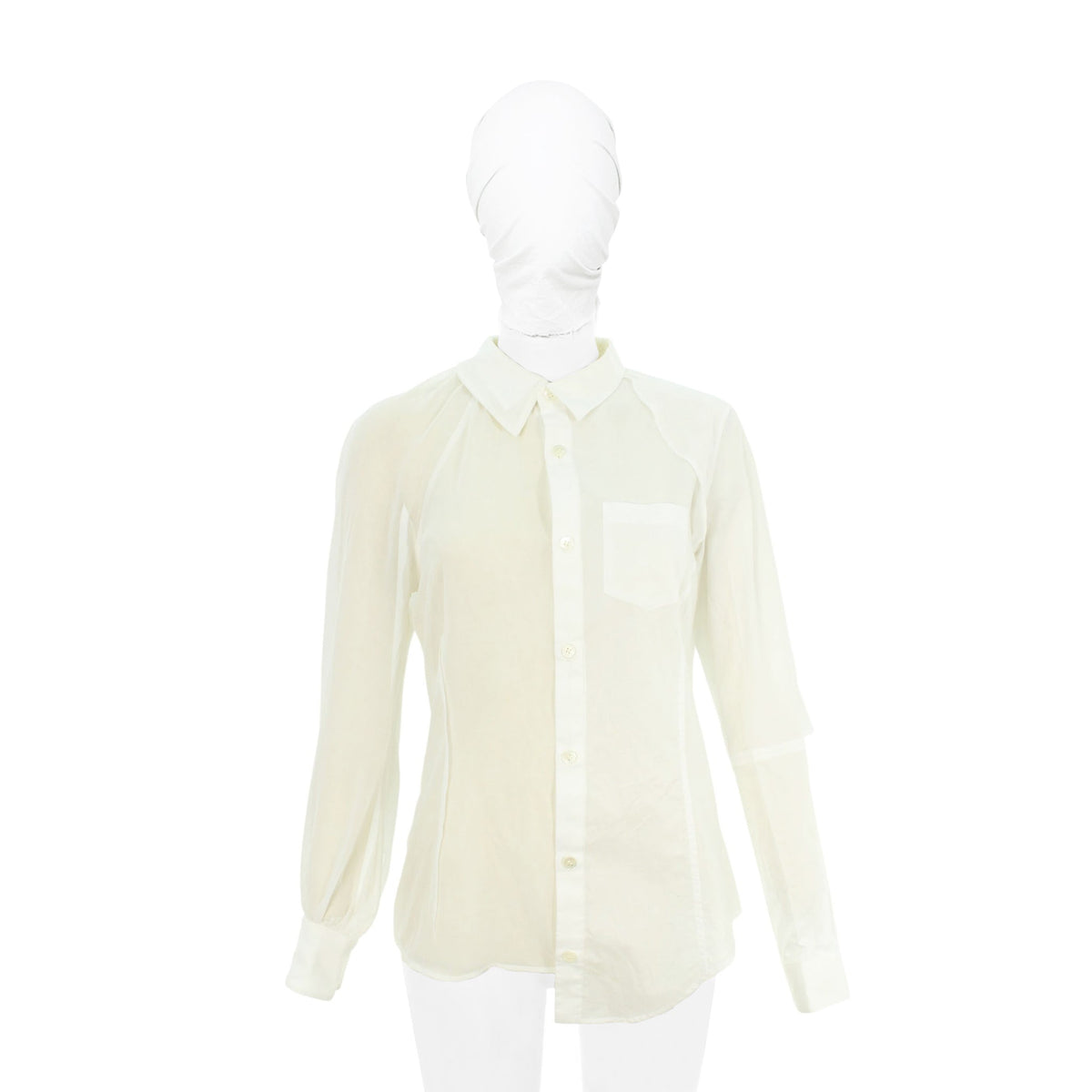 UNDERCOVER 2014 S/S White Long Sleeve Shirt Size 1