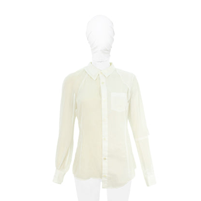 UNDERCOVER 2014 S/S White Long Sleeve Shirt Size 1