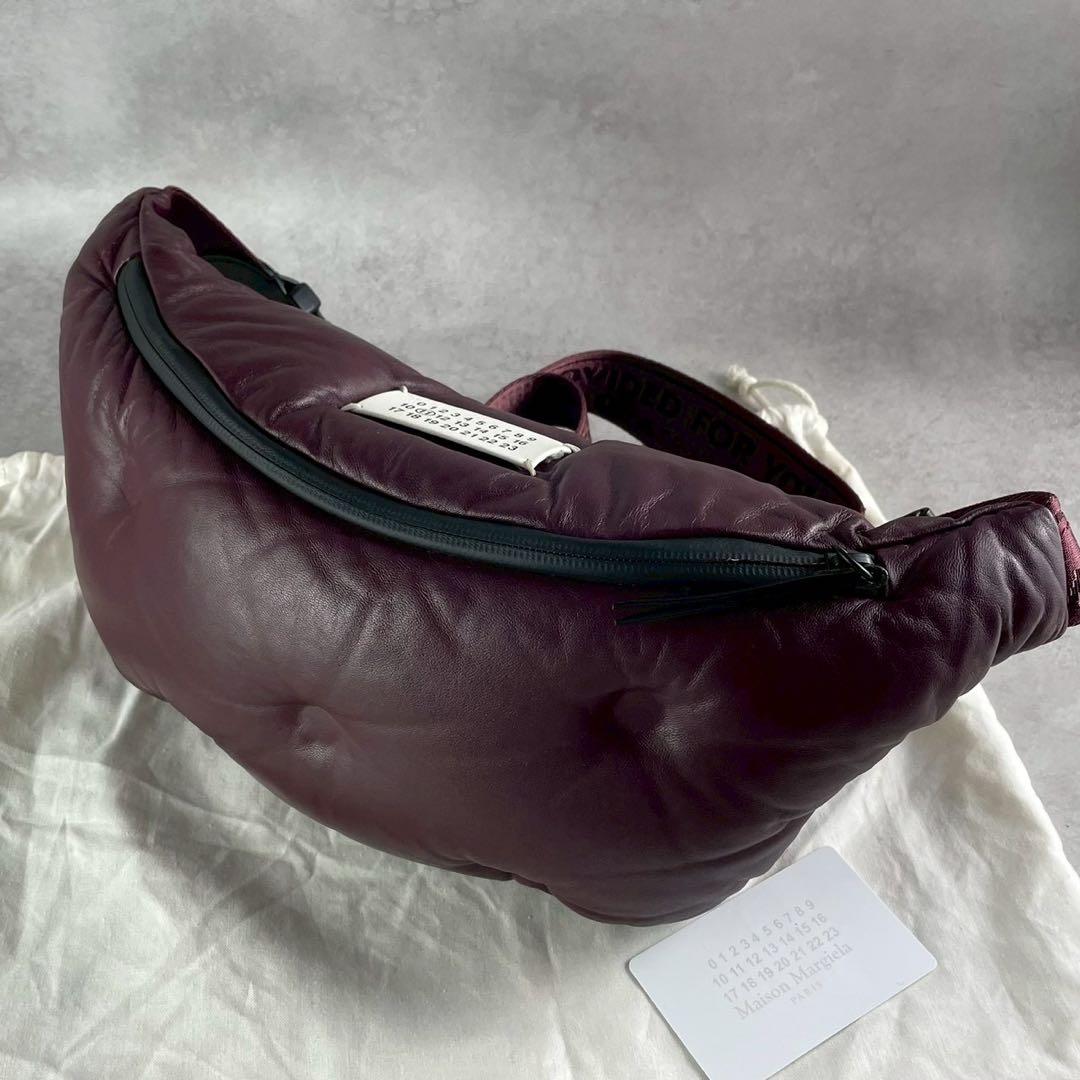 Vintage Maison Margiela Accessory - Maison Margiela 20AW GRAM SLAM Body Bag Bordeaux - Authentic Archive