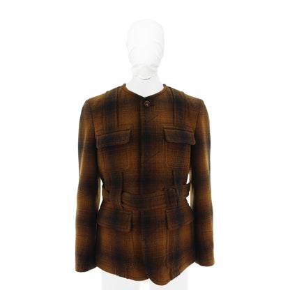 NUMBER (N)INE 2008 A/W Jacket Brown Wool Silk Size 3