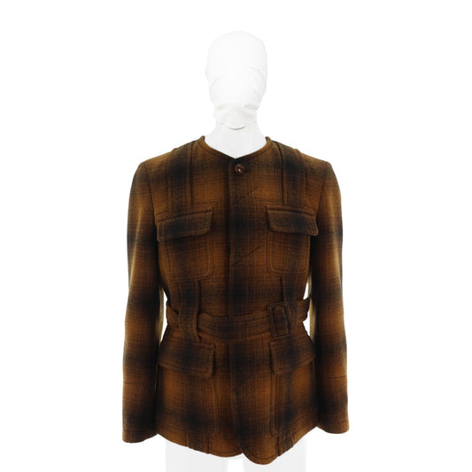 NUMBER (N)INE 2008 A/W Jacket Brown Wool Silk Size 3