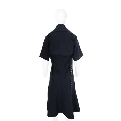 Celine CÉLINE by Phoebe Philo Navy Polyester Dress Size 34