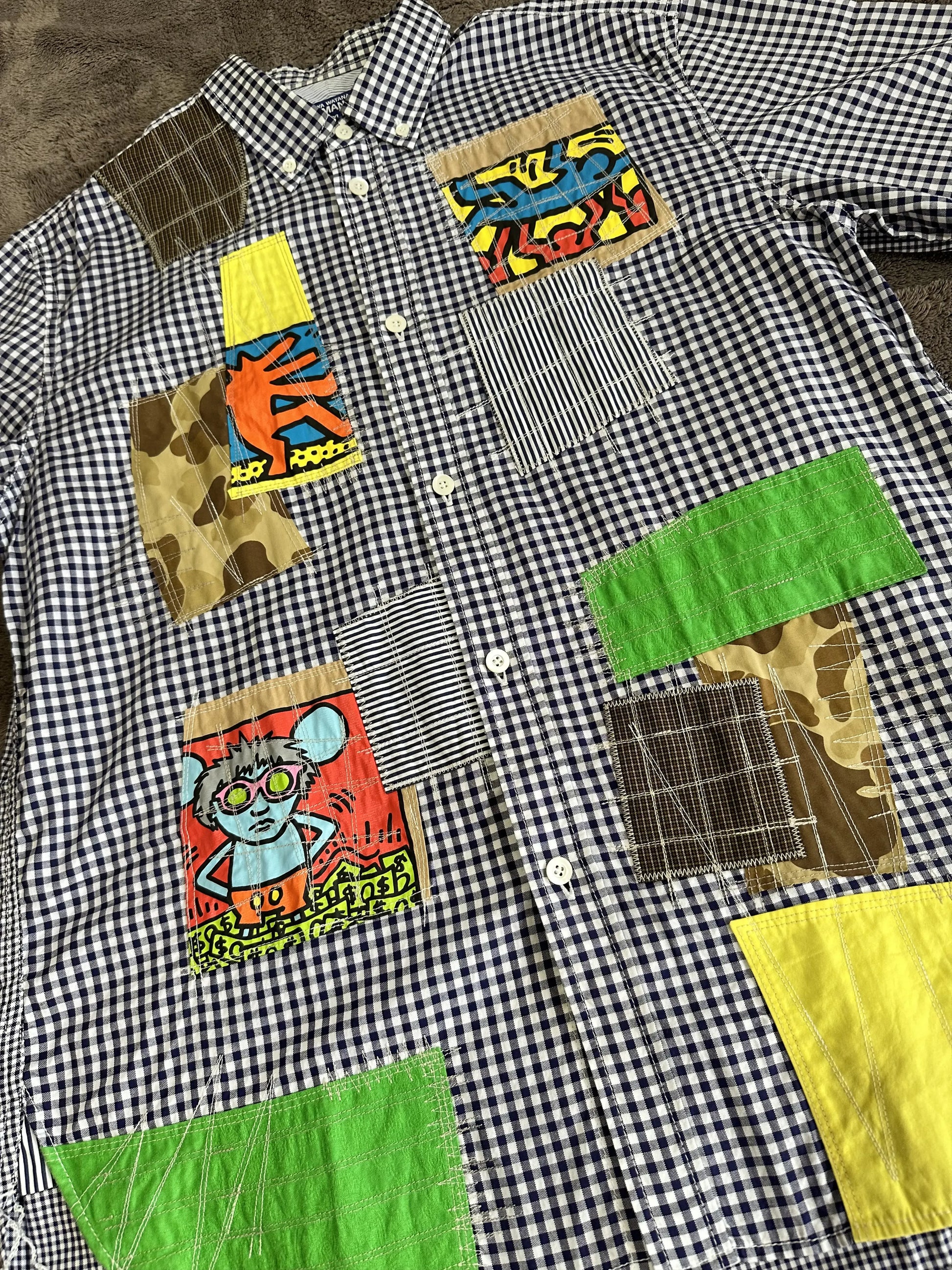 Vintage Comme des Garcons Tops - COMME des GARCONS JUNYA WATANABE MAN×Keith Haring 22SS Shirt - Authentic Archive