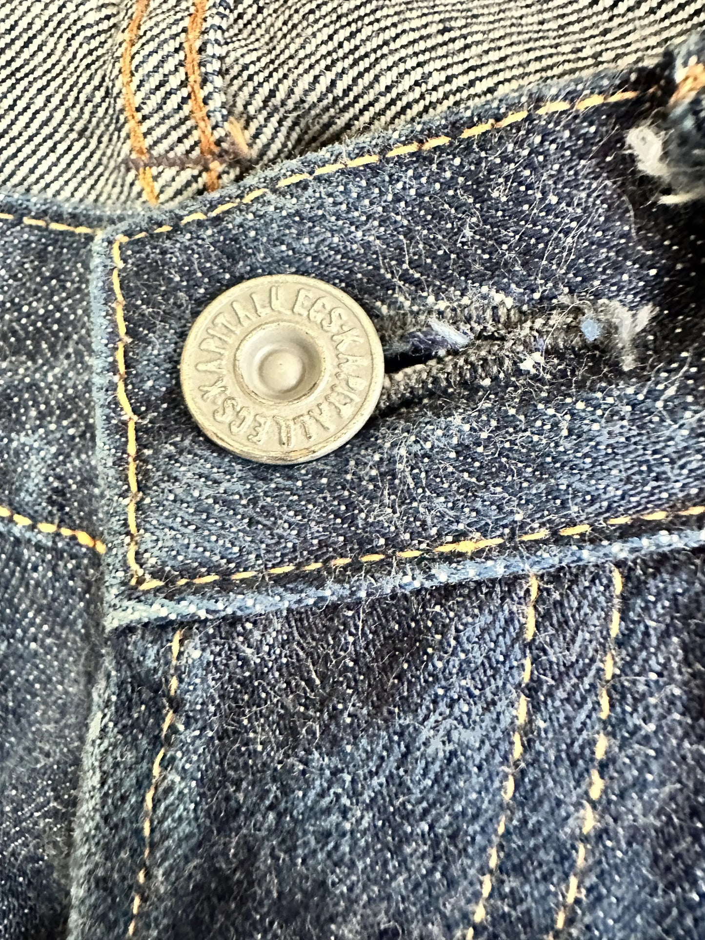 Kapital - KAPITAL Selvedge Denim Pants Button Fly Indigo Size 30 M
