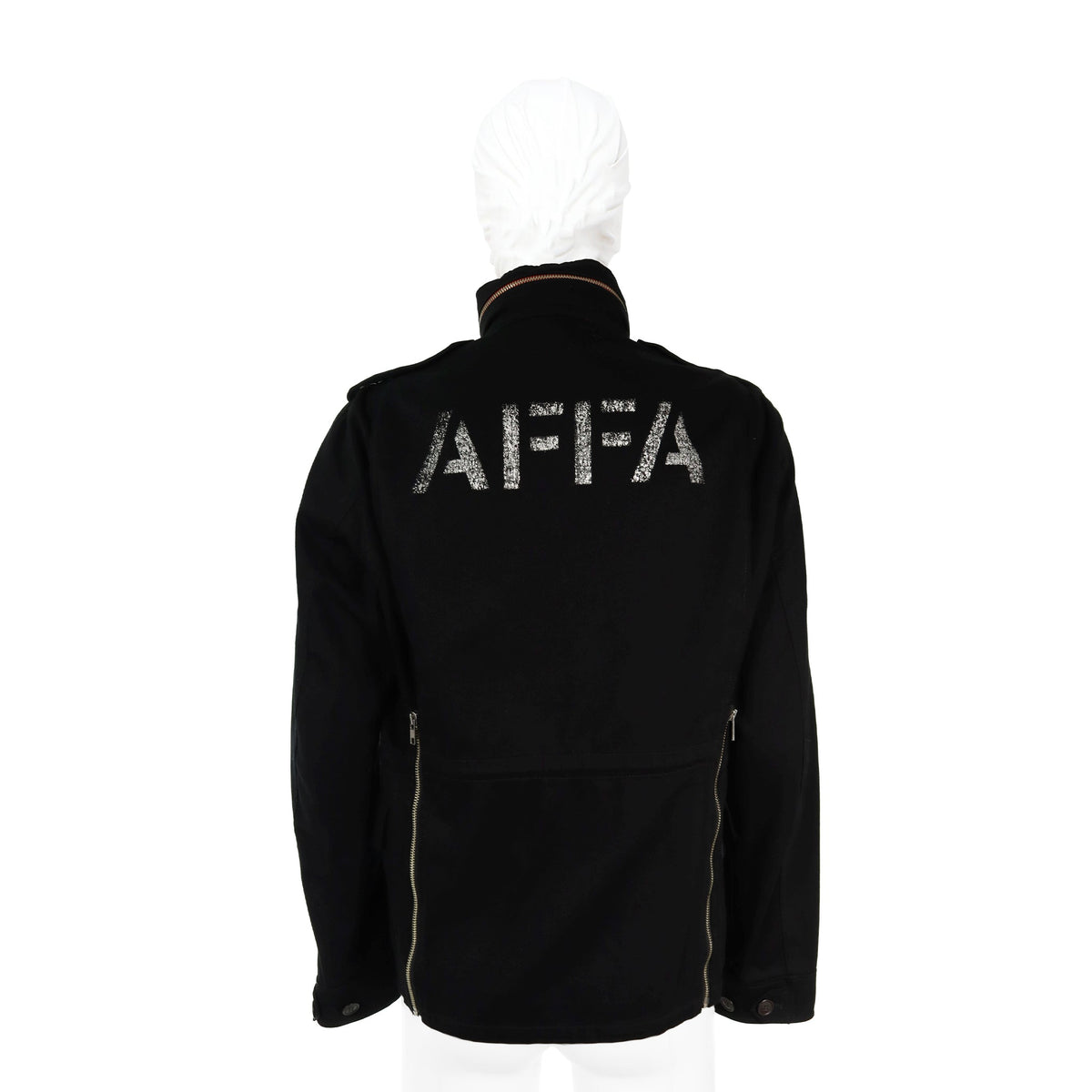 AFFA Black Cotton Nylon Jacket Size L