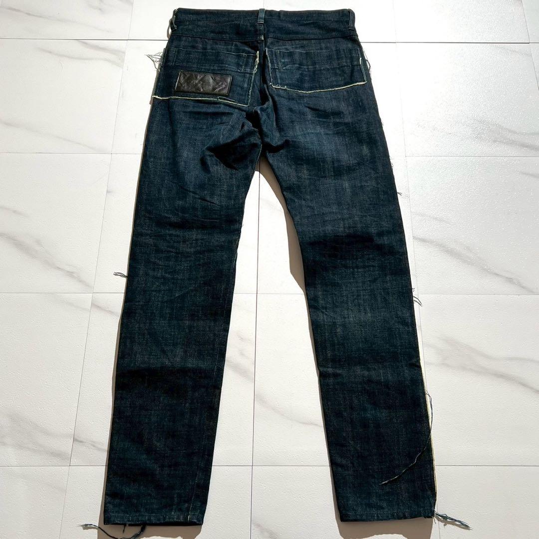 Vintage Yohji Yamamoto Bottoms - Yohji Yamamoto POUR HOMME 15SS Straight Denim Pants Indigo Size 2 - Authentic Archive