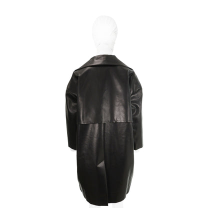 Celine LINE by Phoebe Philo Black Cotton Coat Size 34