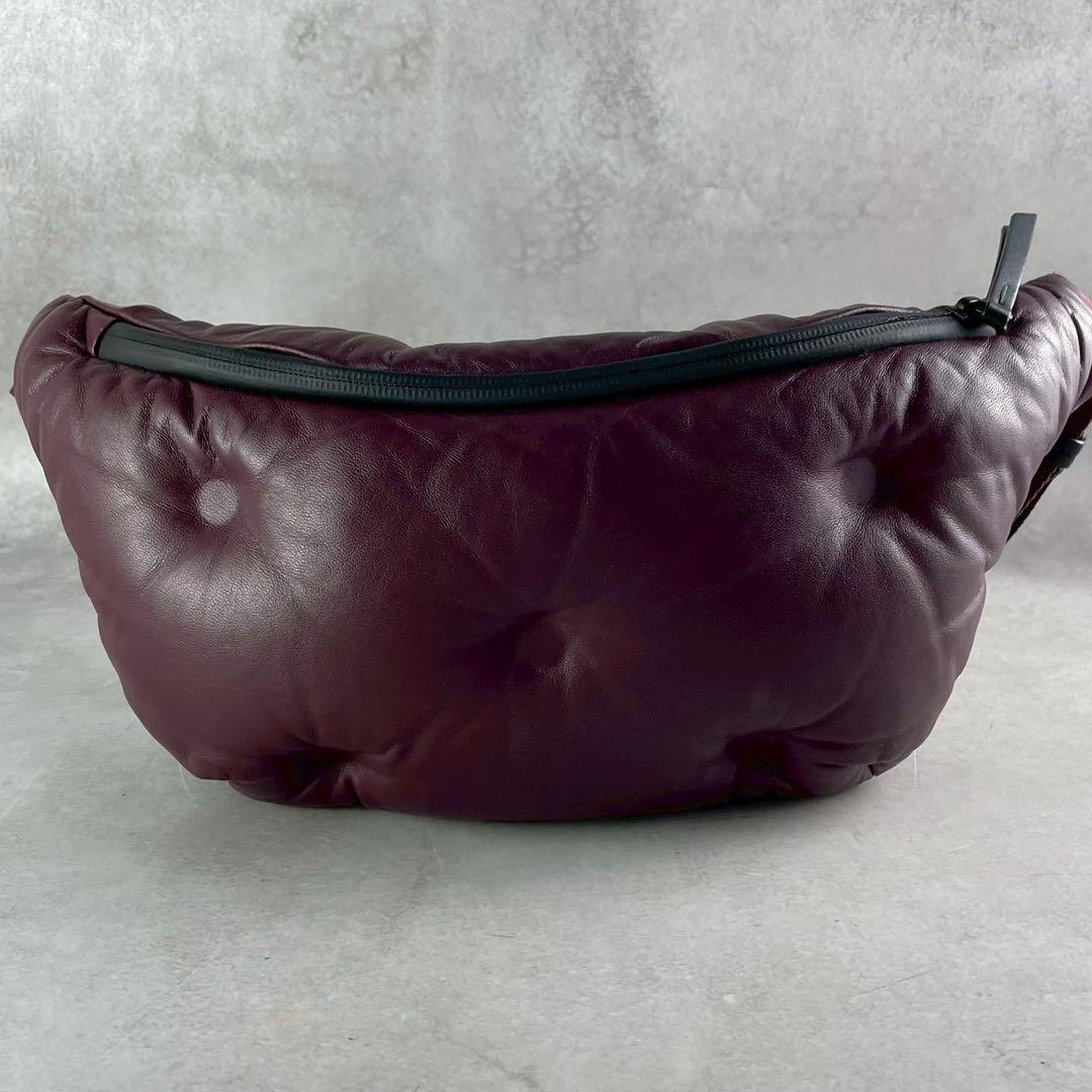 Vintage Maison Margiela Accessory - Maison Margiela 20AW GRAM SLAM Body Bag Bordeaux - Authentic Archive