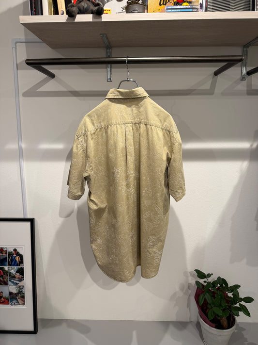 Vintage STUSSY Tops - old stussy 90’s Graphic Short Sleeve T-shirt Beige Size XL - Authentic Archive