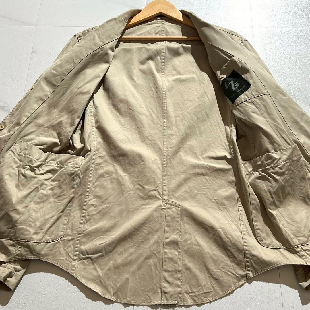 Vintage Yohji Yamamoto Outwear - Y's for men Tailored Jacket Cotton Beige Size XL - Authentic Archive