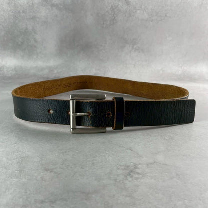 Vintage Yohji Yamamoto Accessory - Yohji Yamamoto POUR HOMME Leather Belt Black - Authentic Archive