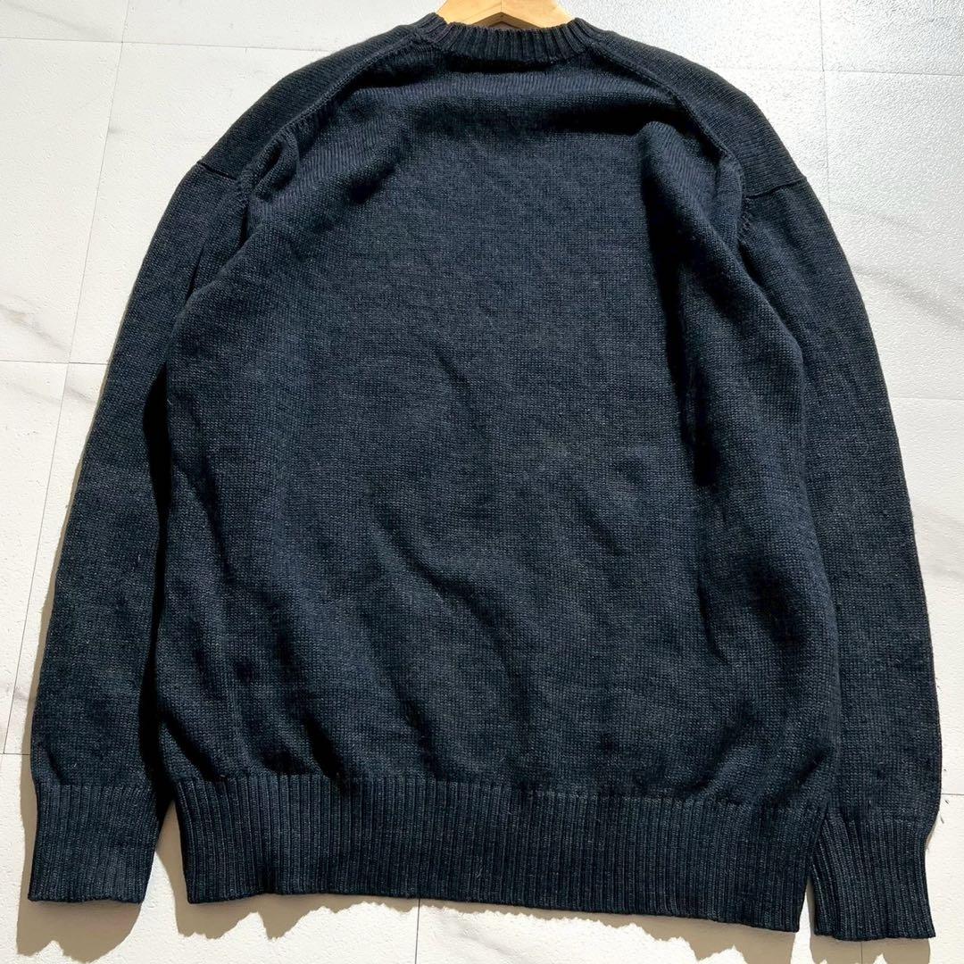 Vintage Yohji Yamamoto Tops - Yohji Yamamoto POUR HOMME 80s Sweater Wool Blue Size M - Authentic Archive