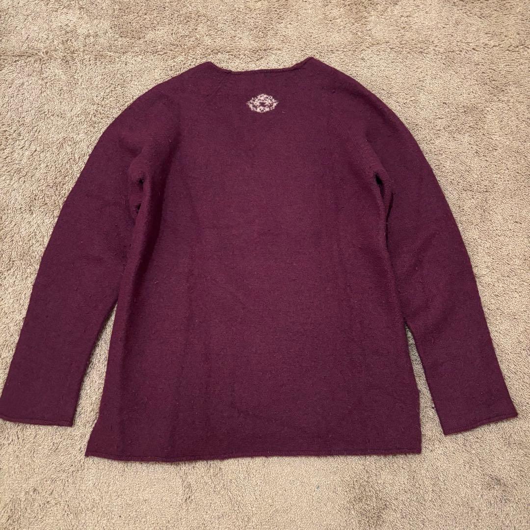 Vintage Kapital Tops - KAPITAL Wool Knitwear Purple Size 3 - Authentic Archive