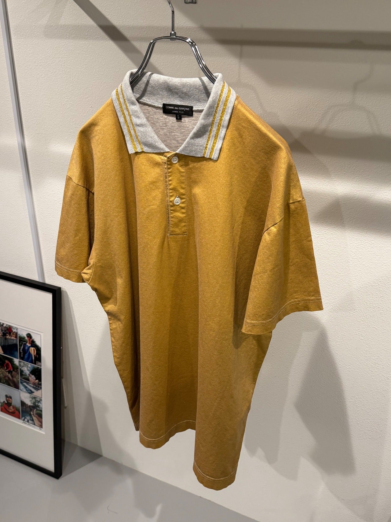 Vintage Comme des Garcons Tops - COMME des GARCONS AD2006 Polo Shirt Yellow Size L - Authentic Archive