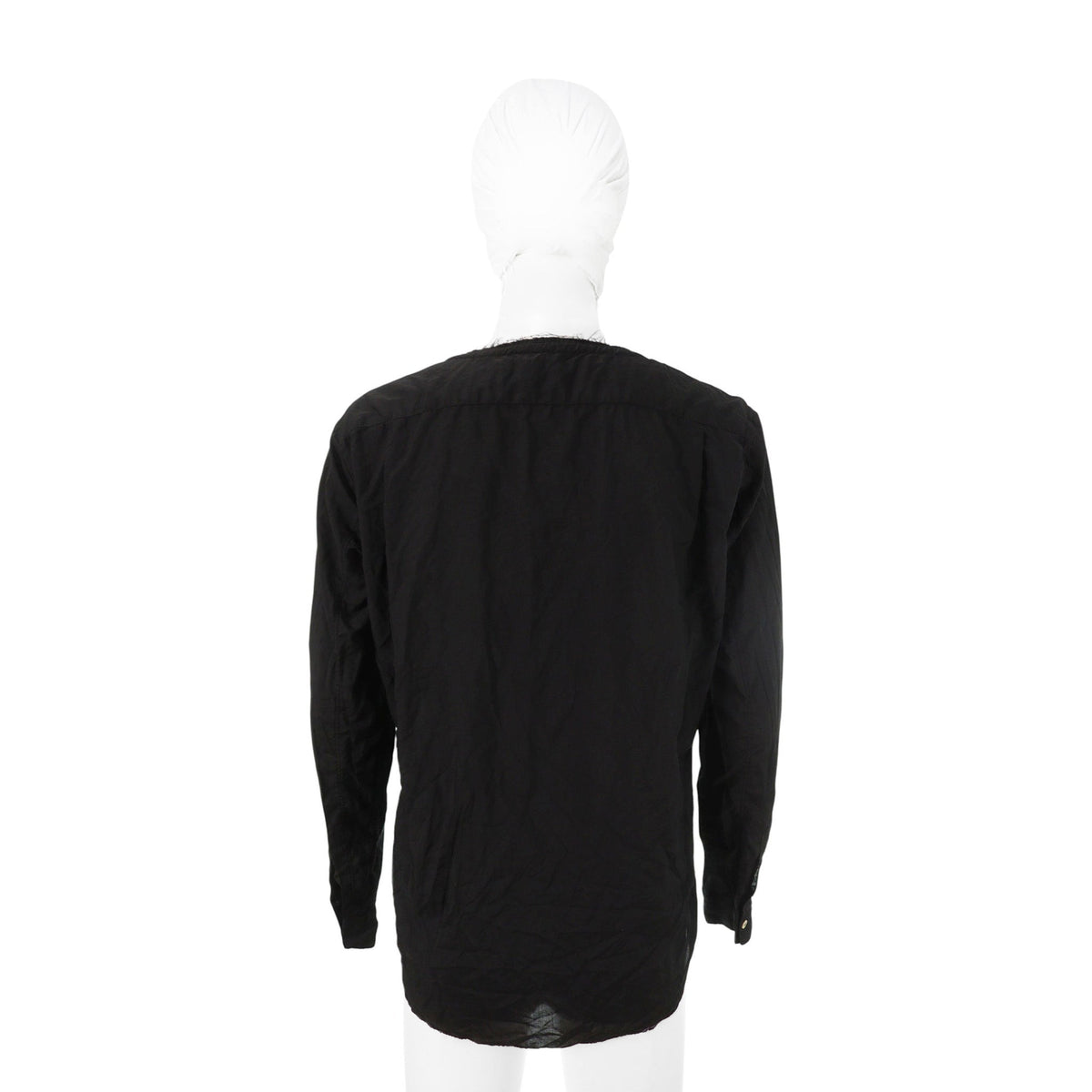 COMME des GARCONS 2017S/S Polyester Long Sleeve Shirt Black Size M