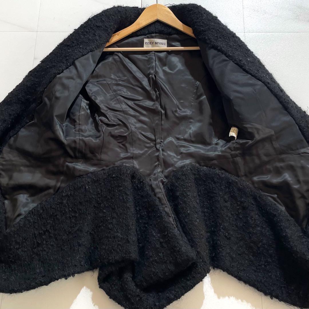 Vintage Issey Miyake Outwear - ISSEY MIYAKE 95AW Boa Jacket Black Size M - Authentic Archive