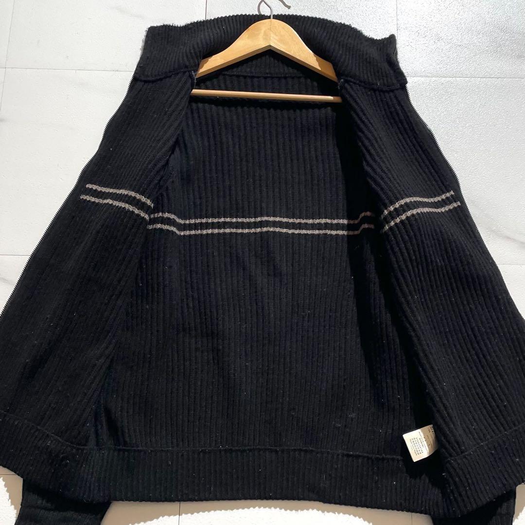Vintage Maison Margiela Tops - Maison Martin Margiela 14AW Driver's Knit Zip Jacket Black Size M - Authentic Archive