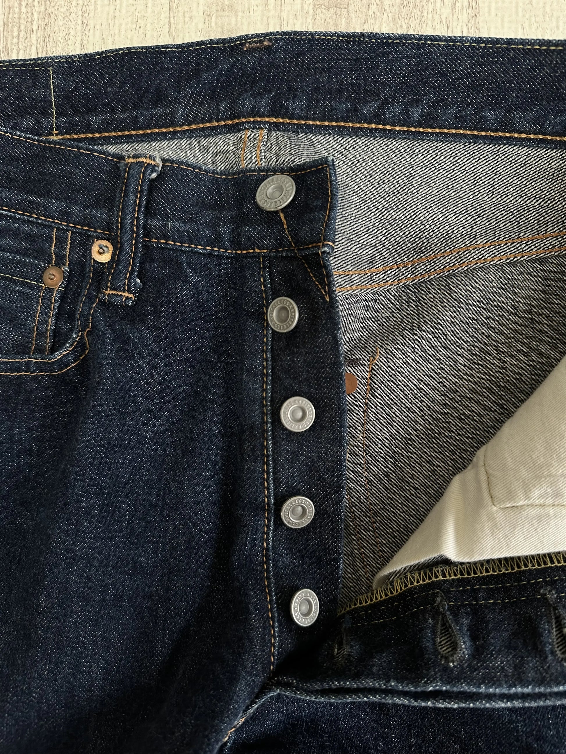 Kapital - KAPITAL Selvedge Denim Pants Button Fly Indigo Size 30 M