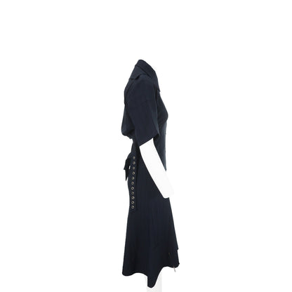 Celine CÉLINE by Phoebe Philo Navy Polyester Dress Size 34