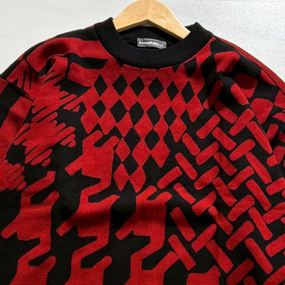 Vintage Issey Miyake Tops - ISSEY MIYAKE MEN 80s Oversized Long Sleeve Knit Sweater Red Size XL - Authentic Archive