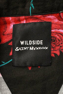 Vintage Saint Michael Tops - SAINT MICHAEL x WILDSIDE YOHJI YAMAMOTO Skull and Rose Print Shirt S - Authentic Archive