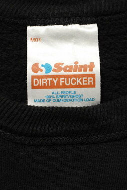 Vintage Saint Michael Tops - SAINT MICHAEL 2025AW Sports Crew Neck Sweatshirt Black Size L - Authentic Archive