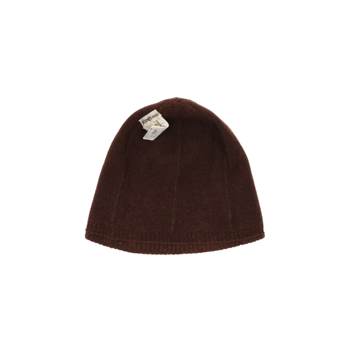 Hermes HERM Brown Off-white Cashmere Hat
