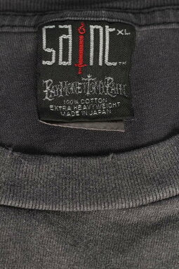 Vintage Saint Michael Tops - SAINT MICHAEL 24SS STAY REAL Vintage T-Shirt Dark Gray Size XL - Authentic Archive