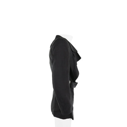 COMME des GARCONS 1980s Black Silk Jacket Size M