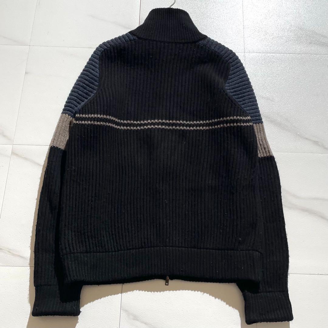 Vintage Maison Margiela Tops - Maison Martin Margiela 14AW Driver's Knit Zip Jacket Black Size M - Authentic Archive