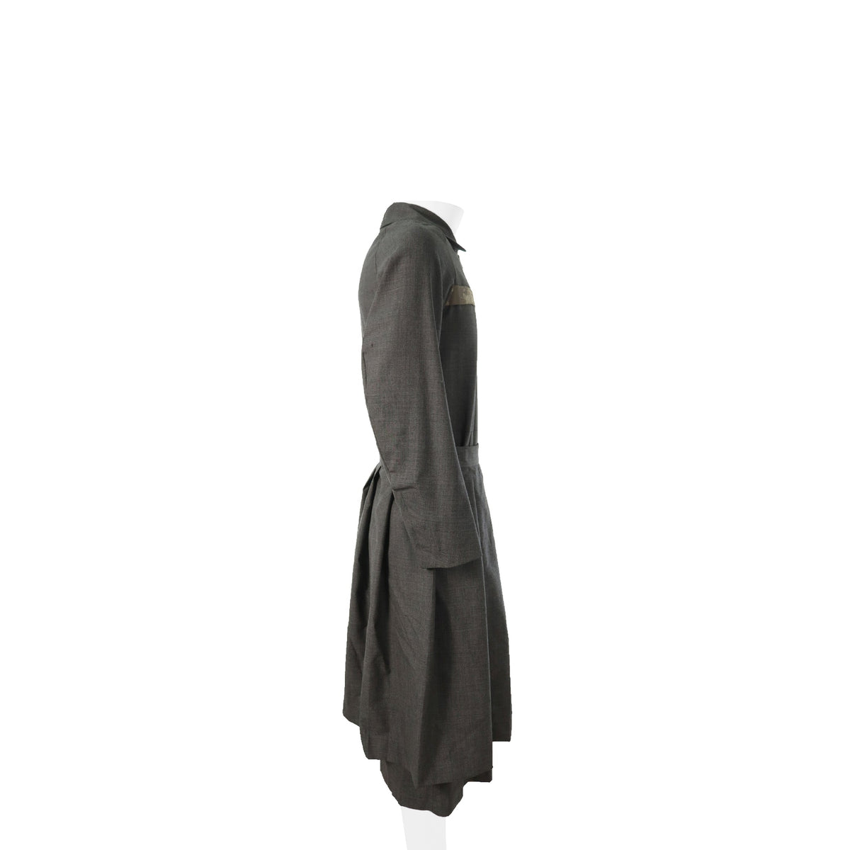 UNDERCOVER 1996 S/S Wool Cotton Long Shirt Gray