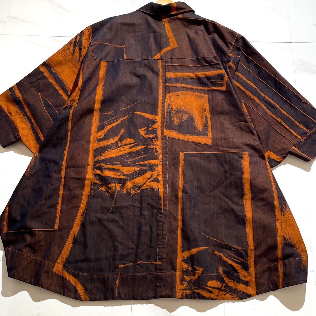 Vintage Issey Miyake Outwear - ISSEY MIYAKE MEN 20AW Denim Long Coat Orange Brown Size L - Authentic Archive
