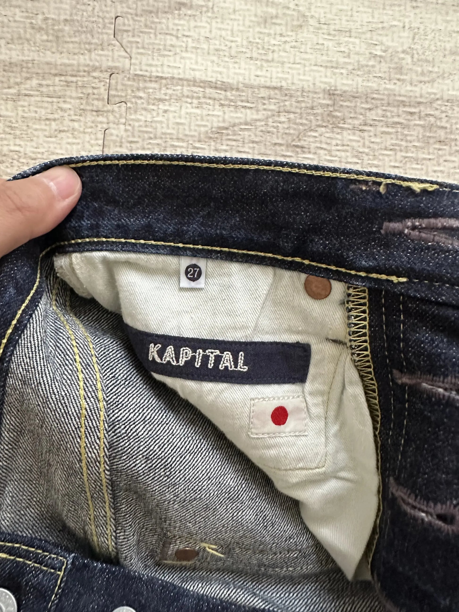 Kapital - KAPITAL Straight Denim Pants Indigo Size 27 M