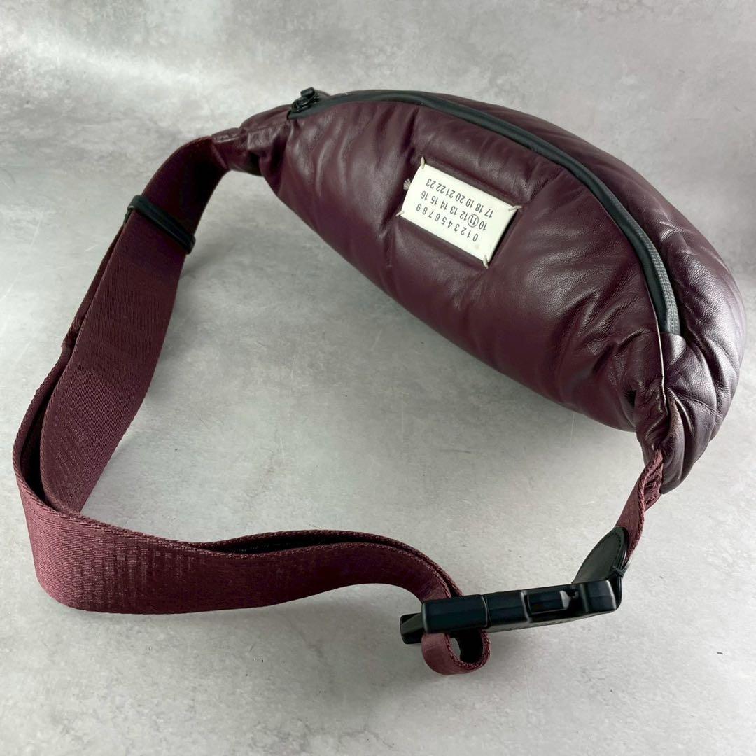 Vintage Maison Margiela Accessory - Maison Margiela 20AW GRAM SLAM Body Bag Bordeaux - Authentic Archive