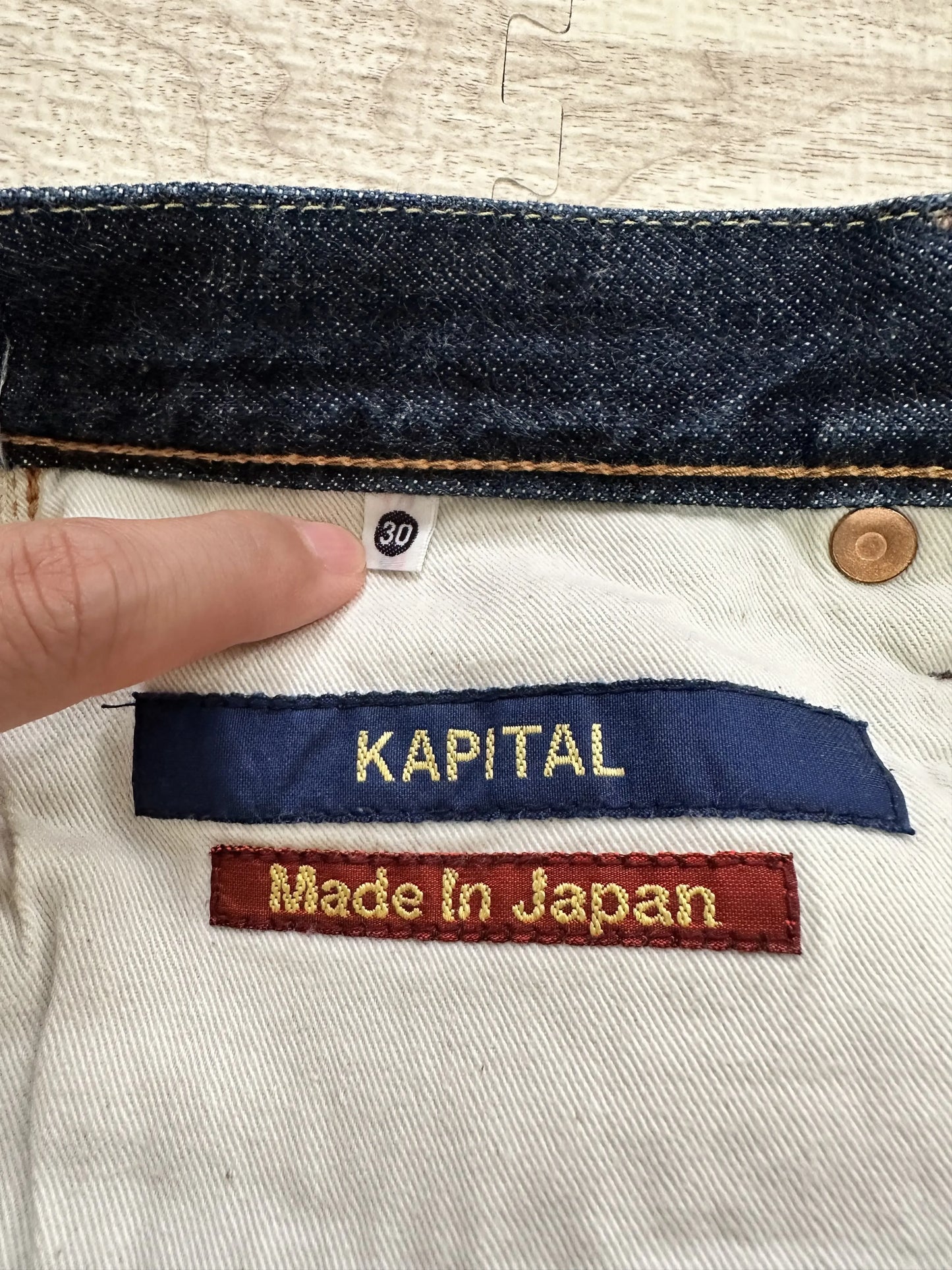 Kapital - KAPITAL Selvedge Denim Pants Button Fly Indigo Size 30 M
