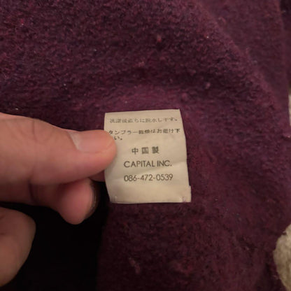 Vintage Kapital Tops - KAPITAL Wool Knitwear Purple Size 3 - Authentic Archive