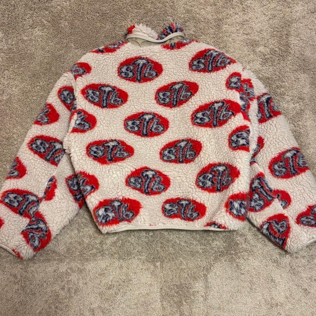 Vintage Kapital Outwear - KAPITAL 8T6 Boa Fleece Drizzler Jacket Red Size M - Authentic Archive