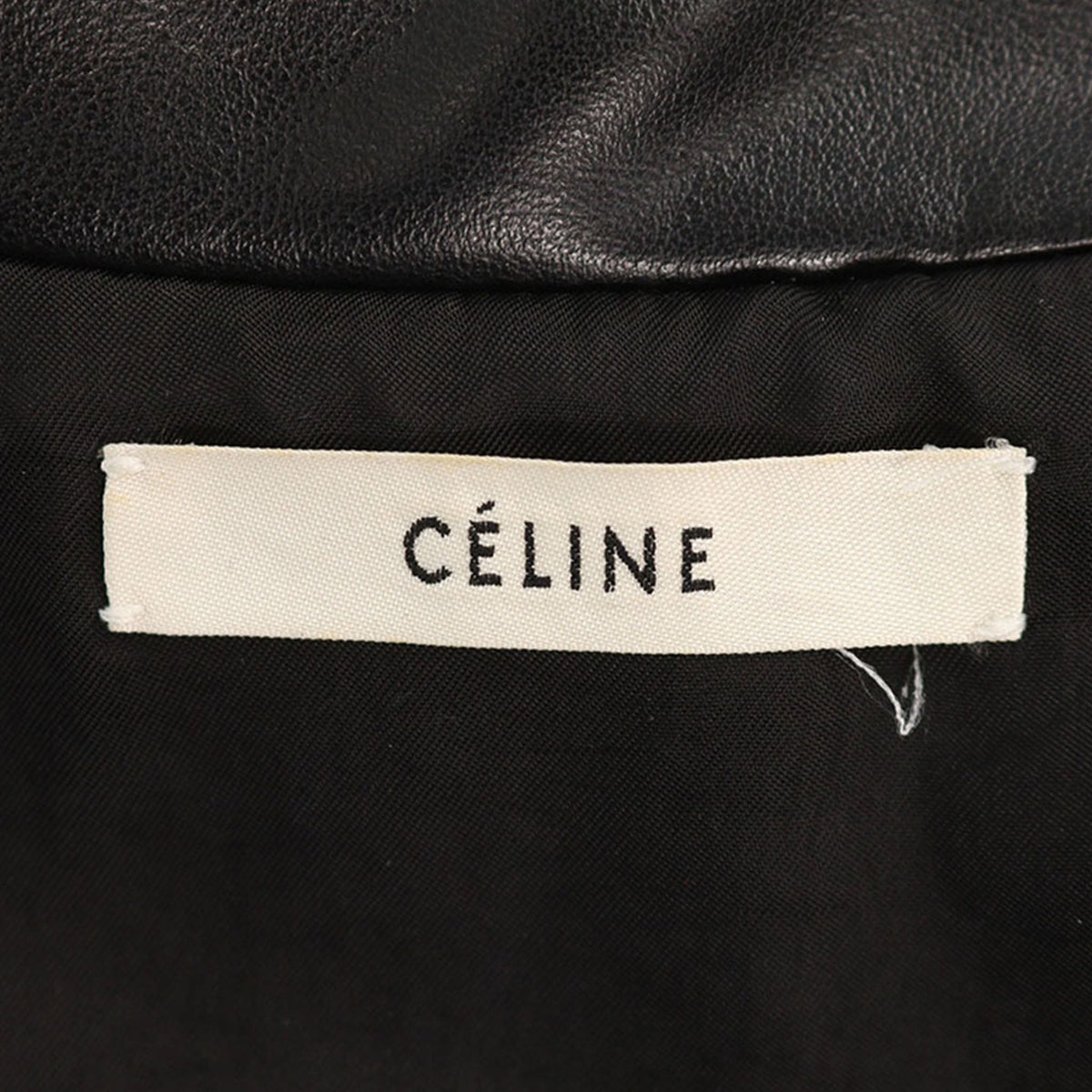 Celine LINE by Phoebe Philo Black Cotton Coat Size 34