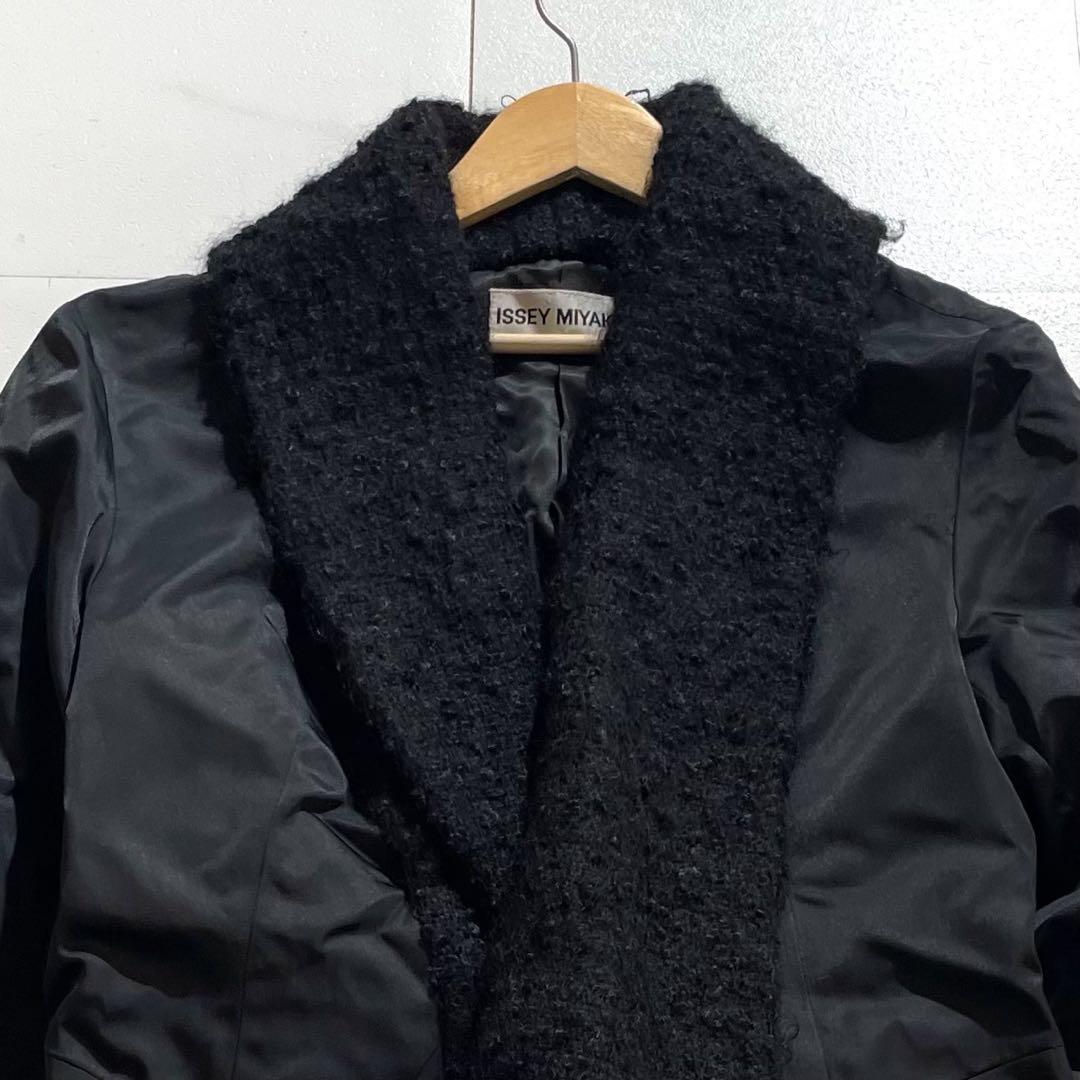 Vintage Issey Miyake Outwear - ISSEY MIYAKE 95AW Boa Jacket Black Size M - Authentic Archive