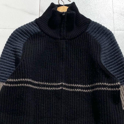 Vintage Maison Margiela Tops - Maison Martin Margiela 14AW Driver's Knit Zip Jacket Black Size M - Authentic Archive