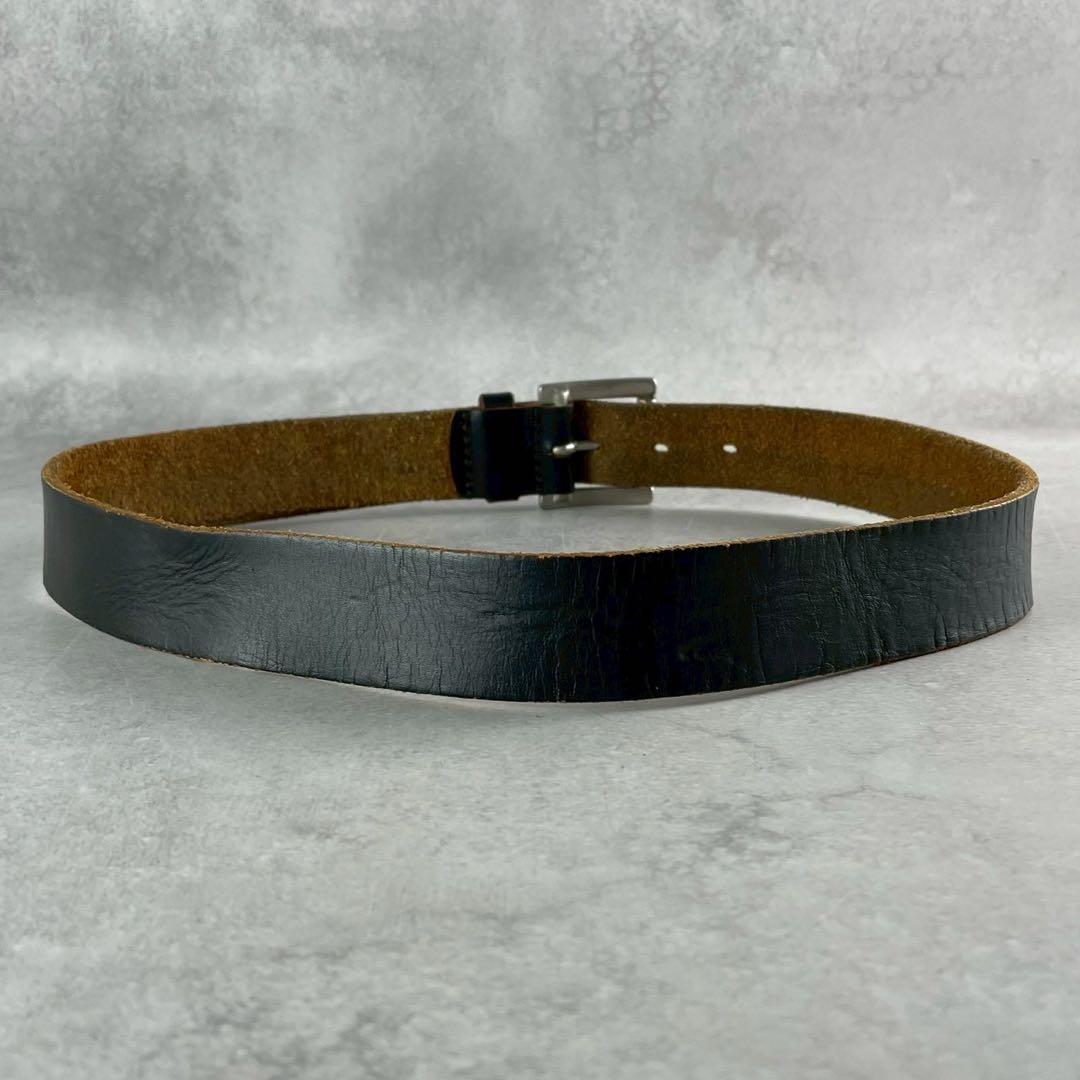 Vintage Yohji Yamamoto Accessory - Yohji Yamamoto POUR HOMME Leather Belt Black - Authentic Archive